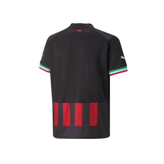 Camiseta deportiva A.C. Milan réplica local para hombre, black