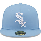 Gorra Men's New Era Sky Blue Chicago White Sox Logo White 59FIFTY Fitted