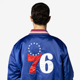 Chamarra Bomber Philadelphia 76Ers NBA Satin