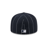 Gorra New York Yankees MLB Pinstripe League Pin 59FIFTY Cerrada
