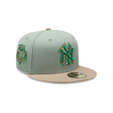 Gorra New York Yankees MLB Green Camel 59FIFTY Cerrada Blanca