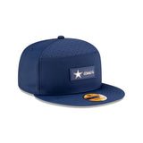 Men's New Era Navy Dallas Cowboys 2025 Sideline Split Panel 9FIFTY Snapback Hat