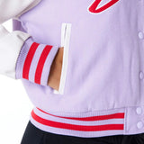 Chamarra Varsity Chicago Bulls NBA Pastels para Mujer