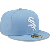 Gorra Men's New Era Sky Blue Chicago White Sox Logo White 59FIFTY Fitted