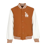 LA DODGERS MLB TEAM WORDMARK BROWN BOMBER JACKET CABALLERO