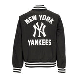 CHAQUETA PARA CABALLERO DE BOMBARDERO HOMBRE MLB TEAM WORDMARK BOMBER NEYYAN BLACK/WHITE