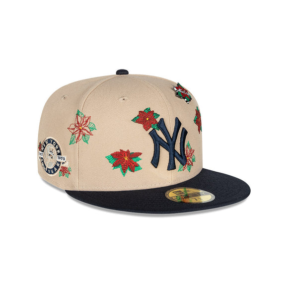 New York Yankees MLB Poinsettia 59FIFTY Cerrada