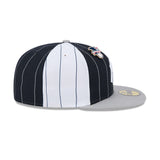 Gorra New York Yankees MLB Pinstripe League Pin 59FIFTY Cerrada