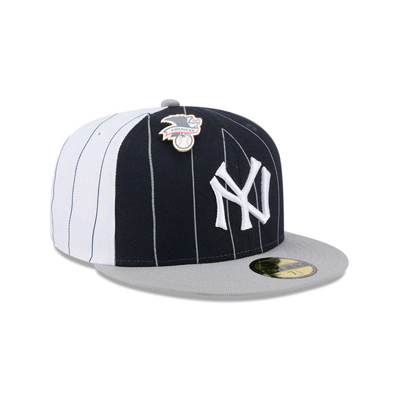 Gorra New York Yankees MLB Pinstripe League Pin 59FIFTY Cerrada