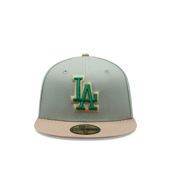 Gorra 59Fifty Los Angeles Dodgers MLB Green Camel