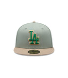 Gorra 59Fifty Los Angeles Dodgers MLB Green Camel