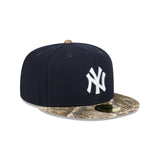 Gorra New York Yankees MLB Camo Real Tree 59FIFTY Cerrada