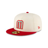 Gorra New Era México M Corduroy 59FIFTY Cerrada Roja