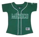Jersey Beisbol Dama Mexico New Era Verde
