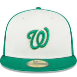Gorra 59FIFTY del Día de San Patricio 2024 de los Washington Nationals de New Era - Blanco / Verde
