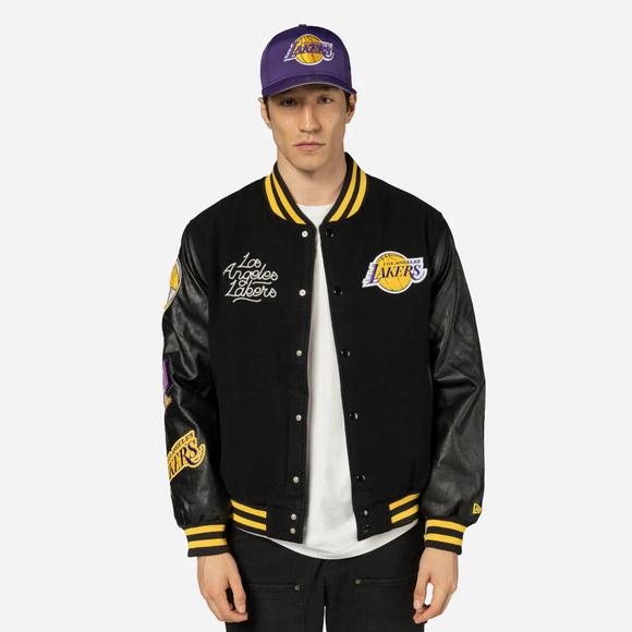 Chamarra Varsity Los Angeles Lakers NBA Team Script
