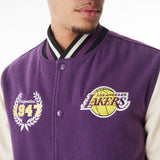 Chamarra Varsity New Era Nba Los Angeles Lakers Heritage Classics