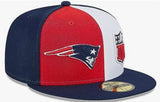 Gorra New Era Patriots Sideline 59 Fifty cerrada NFL