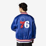 Chamarra Bomber Philadelphia 76Ers NBA Satin