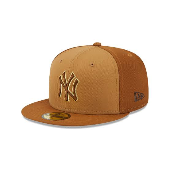 New York Yankees MLB Tri-Tone Brown 59FIFTY Cerrada