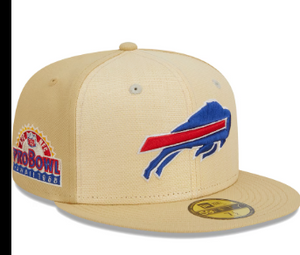 New Era Khaki Buffalo Bills Raffia Front 59FIFTY Gorra ajustada para hombre