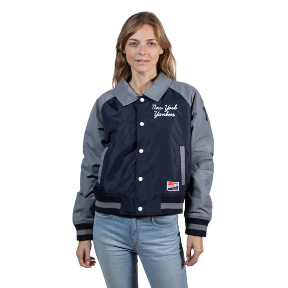 Chamarra New York Yankees MLB Throwback para Mujer
