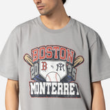 PLAYERA MANGA CORTA BOSTON RED SOX VS SULTANES DE MONTERREY GRIS