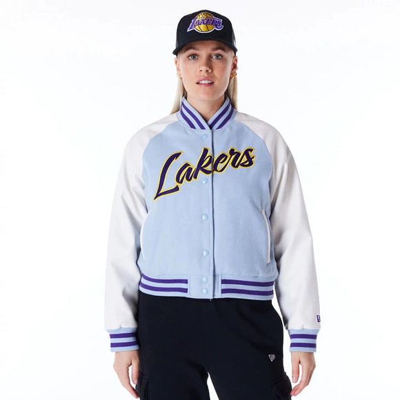 Chamarra Varsity Los Angeles Lakers NBA Pastels para Mujer