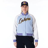 Chamarra Varsity Los Angeles Lakers NBA Pastels para Mujer