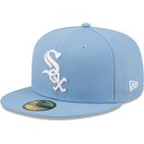 Gorra Men's New Era Sky Blue Chicago White Sox Logo White 59FIFTY Fitted