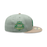 Gorra New York Yankees MLB Green Camel 59FIFTY Cerrada Blanca