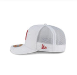 San Francisco 49ers 2025 Sideline Hot Weather White 9SEVENTY Trucker