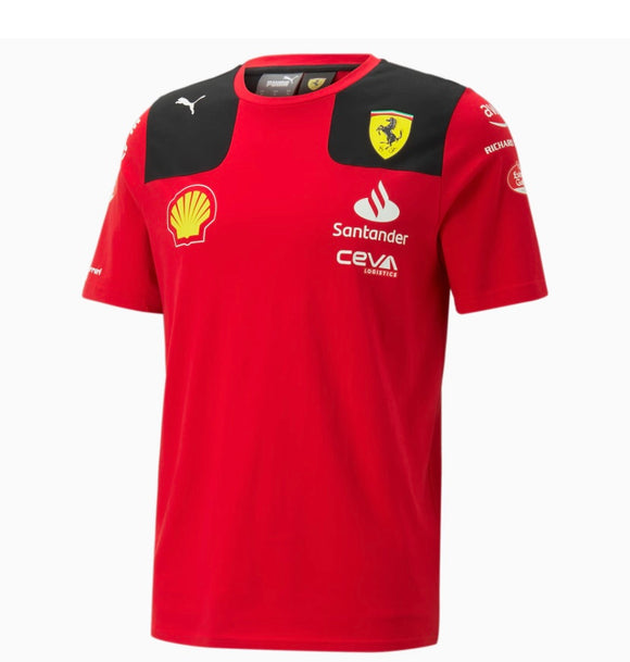 Camiseta Scuderia Ferrari 2023 Carlos Sainz Caballero