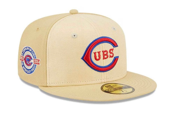 Gorra New era Cubs 100Th Anniversary Raffia Front vegas 59FIFTY