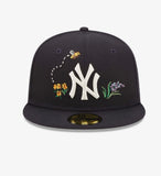 Gorra oficial New Era New York Yankees MLB Watercolour Floral Azul Marino 59FIFTY