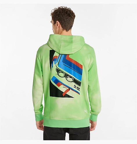 BMW Race Motorsport Pullover Athletic Hoodie Sweater Lime Green caballero