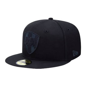 Gorra New era Rayados black on black