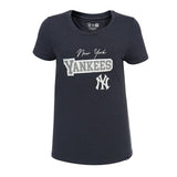 Playera manga Corta New Era New York Yankees mujer