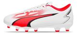 Tachon Puma Ultra Play FG/AG Blanco - Negro - Fire Orchid Para niño