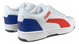 Tenis Puma Rebound JOY Lo Blanco Azul y Rojo Infantil