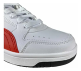 Tenis Puma Rebound JOY Lo Blanco Azul y Rojo Infantil