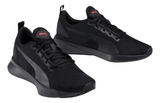 Tenis Puma Flyer Runner Color Negro Con Tonos Rojos Para Adultos