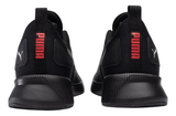 Tenis Puma Flyer Runner Color Negro Con Tonos Rojos Para Adultos