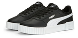 Tenis Puma Carina 2.0 Negro Para Dama Plataforma Mediana