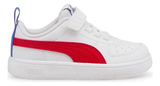 Tenis Puma Rickie Ac Infantil Blanco Rojo Azul