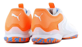 Tenis Puma Padel Solarattack Rct White - Orange - Light Bl Para Adultos