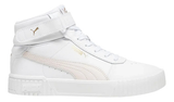 Tenis Puma Carina 2.0 Mid Con Plataforma Blanco Para Damas
