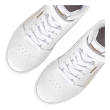 Tenis Puma Carina 2.0 Mid Con Plataforma Blanco Para Damas