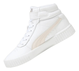 Tenis Puma Carina 2.0 Mid Con Plataforma Blanco Para Damas