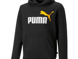 ESS+ 2 Col Big Logo Hoodie Puma Black-tangerine